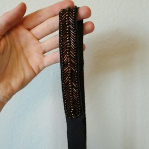 J. Crew Brown Beaded Belt